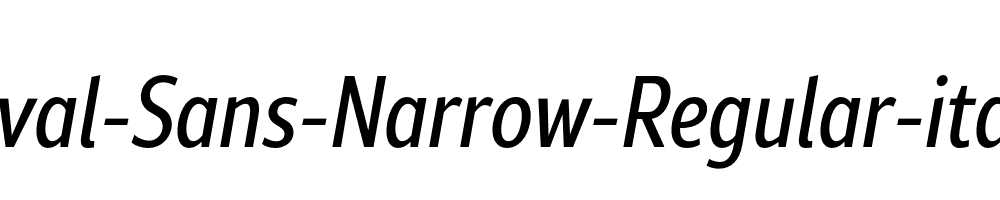 Rival-Sans-Narrow-Regular-italic