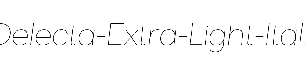 Delecta-Extra-Light-Italic