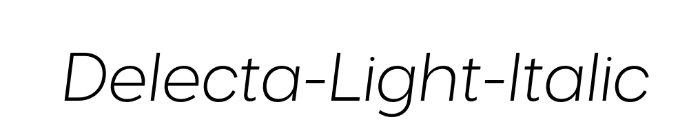 Delecta-Light-Italic