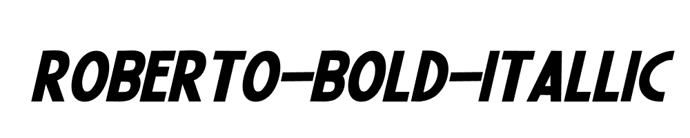 Roberto-Bold-Itallic