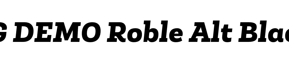  DEMO Roble Alt Black Black Italic