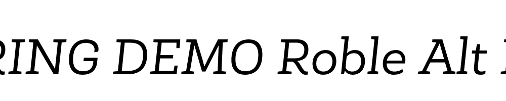  DEMO Roble Alt Book Italic