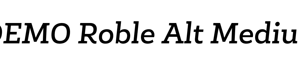  DEMO Roble Alt Medium Medium Italic