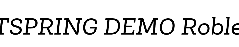  DEMO Roble Italic