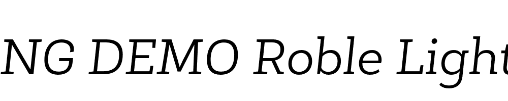  DEMO Roble Light Light Italic