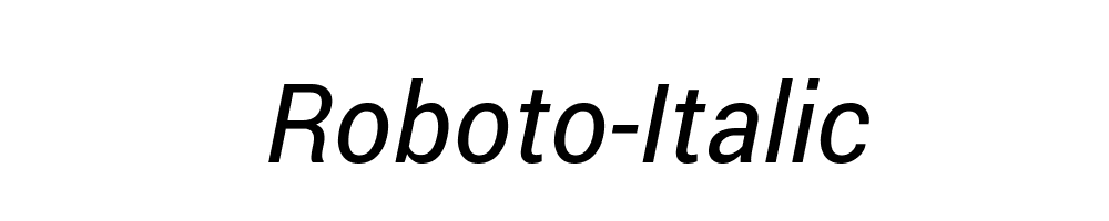 Roboto-Italic