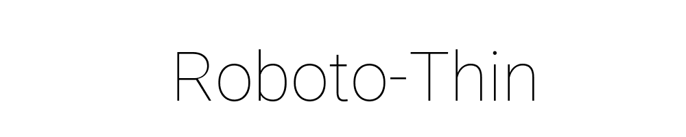 Roboto-Thin