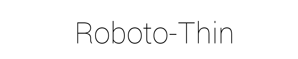 Roboto-Thin