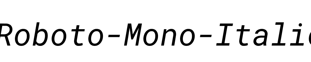 Roboto-Mono-Italic