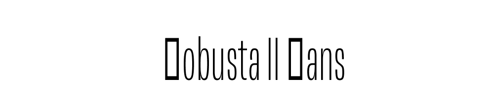 Robusta Ii Sans