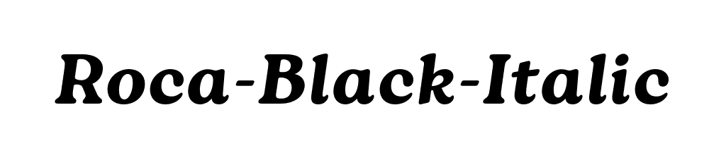 Roca-Black-Italic