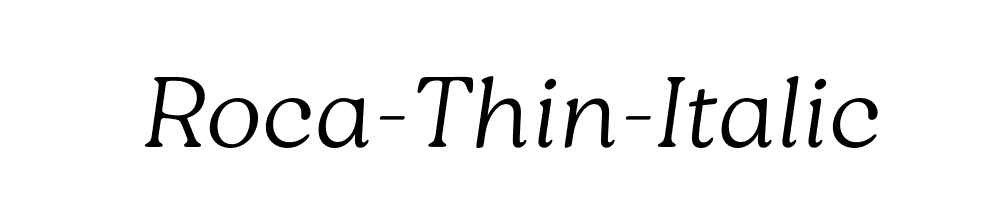 Roca-Thin-Italic