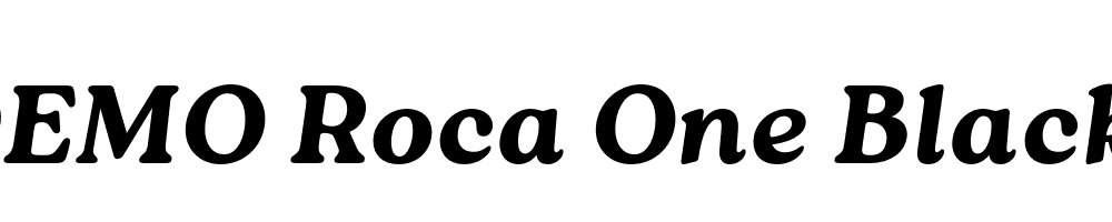 FSP DEMO Roca One Black Italic