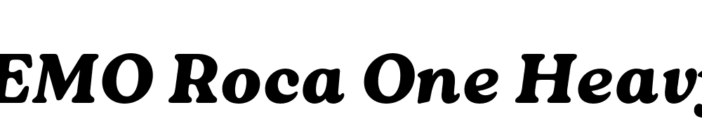 FSP DEMO Roca One Heavy Italic