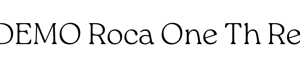 FSP DEMO Roca One Th Regular