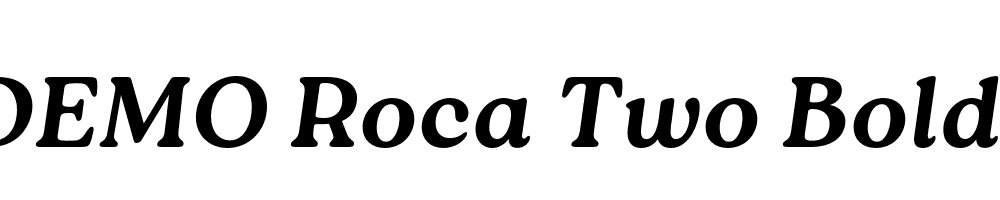 FSP DEMO Roca Two Bold Italic