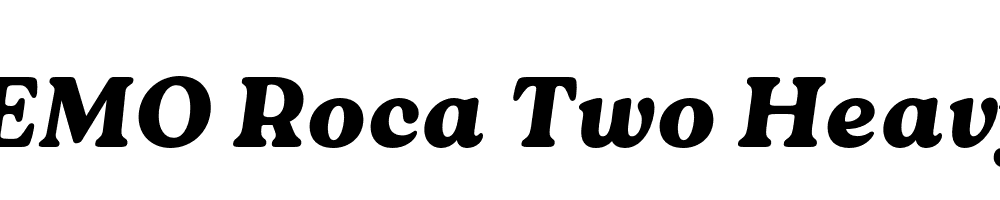 FSP DEMO Roca Two Heavy Italic