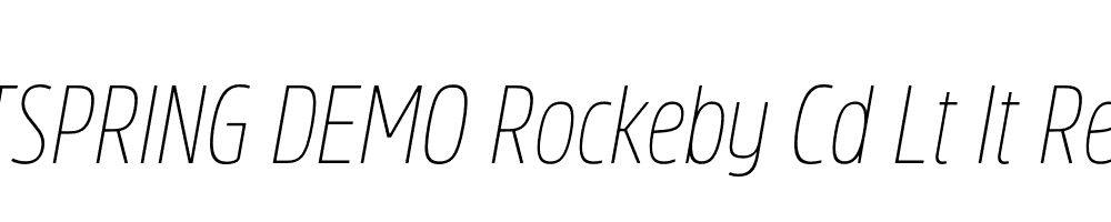  DEMO Rockeby Cd Lt It Regular