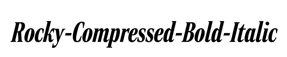 Rocky-Compressed-Bold-Italic