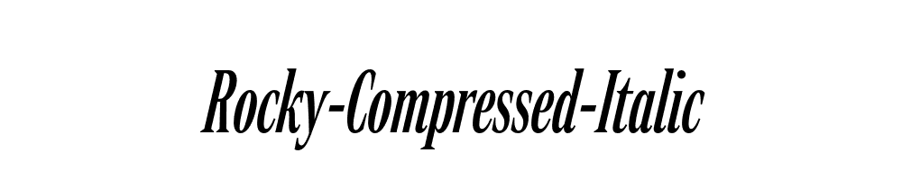 Rocky-Compressed-Italic