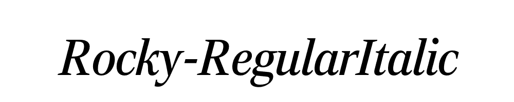 Rocky-RegularItalic