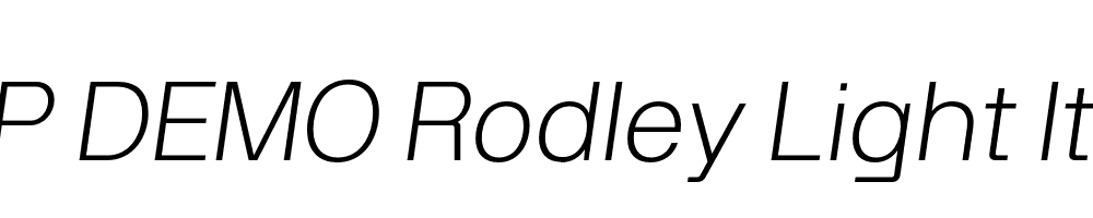 FSP DEMO Rodley Light Italic