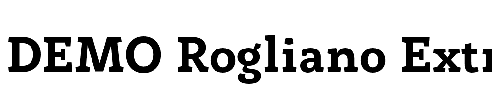  DEMO Rogliano ExtraBold Regular