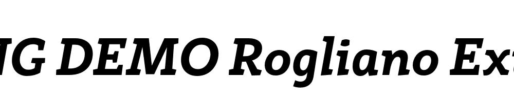  DEMO Rogliano ExtraBold Italic