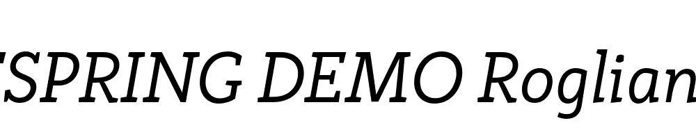  DEMO Rogliano Italic