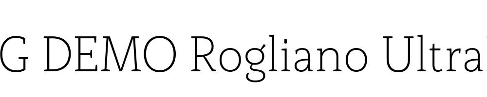  DEMO Rogliano UltraLight Regular