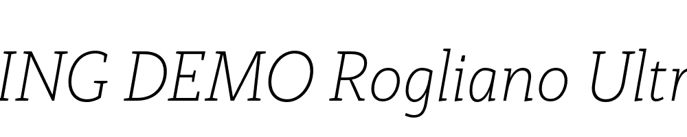  DEMO Rogliano Ultralight Italic