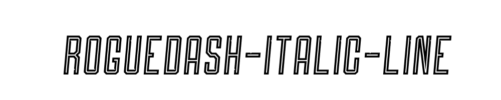 Roguedash-Italic-Line