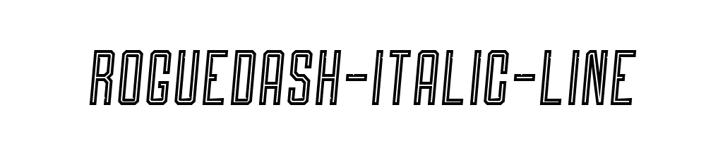 Roguedash-Italic-Line