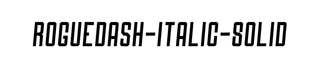 Roguedash-Italic-Solid