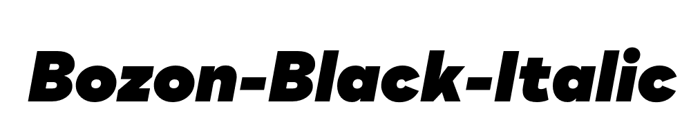 Bozon-Black-Italic