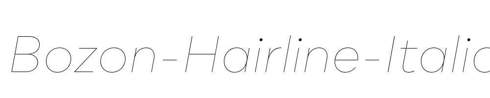 Bozon-Hairline-Italic