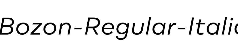 Bozon-Regular-Italic