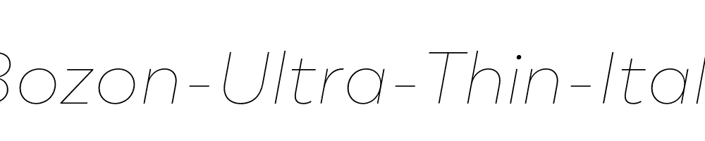 Bozon-Ultra-Thin-Italic