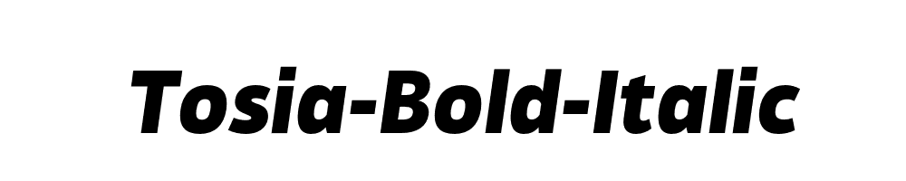 Tosia-Bold-Italic