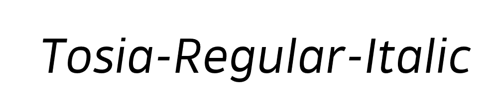 Tosia-Regular-Italic