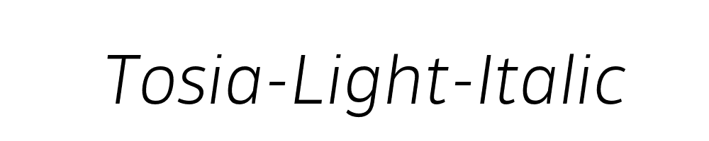 Tosia-Light-Italic