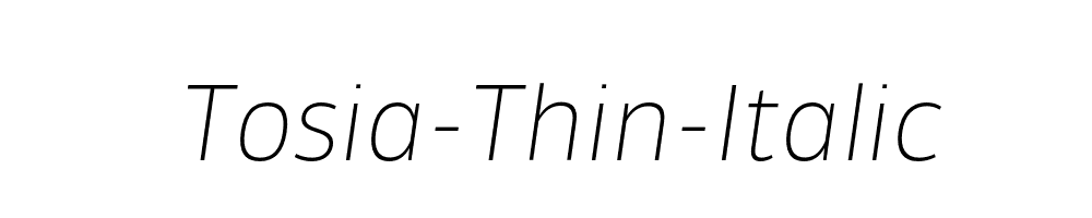 Tosia-Thin-Italic