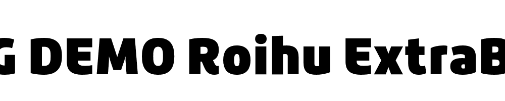  DEMO Roihu ExtraBlack Regular