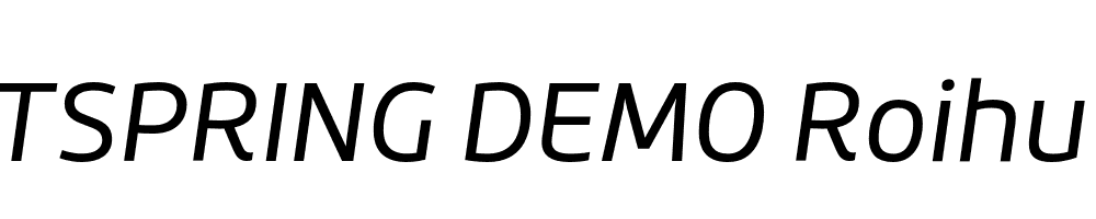  DEMO Roihu Italic