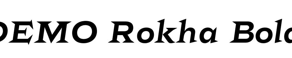 FSP DEMO Rokha Bold Italic