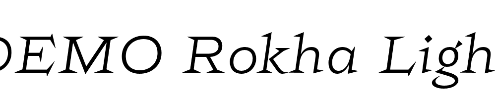 FSP DEMO Rokha Light Italic