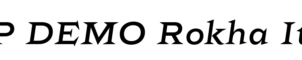 FSP DEMO Rokha Italic