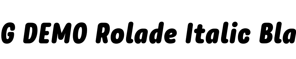  DEMO Rolade Italic Black Regular