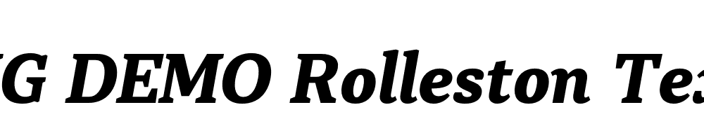  DEMO Rolleston Text Bold Italic