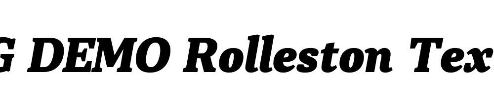  DEMO Rolleston Text ExtBd Italic